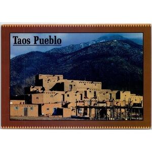 Taos Pueblo New Mexico Postcard
